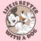 Boy's Mickey & Friends Mickey and Goofy Life is Better with a Dog T-Shirt