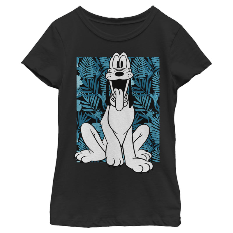 Girl's Mickey & Friends Pluto Smiles T-Shirt