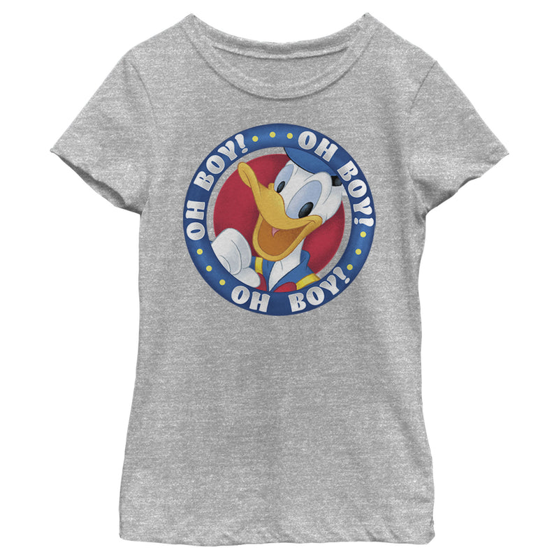 Girl's Mickey & Friends Donald Duck Oh Boy! T-Shirt