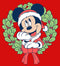 Girl's Mickey & Friends Mickey Mouse Christmas Wreath T-Shirt
