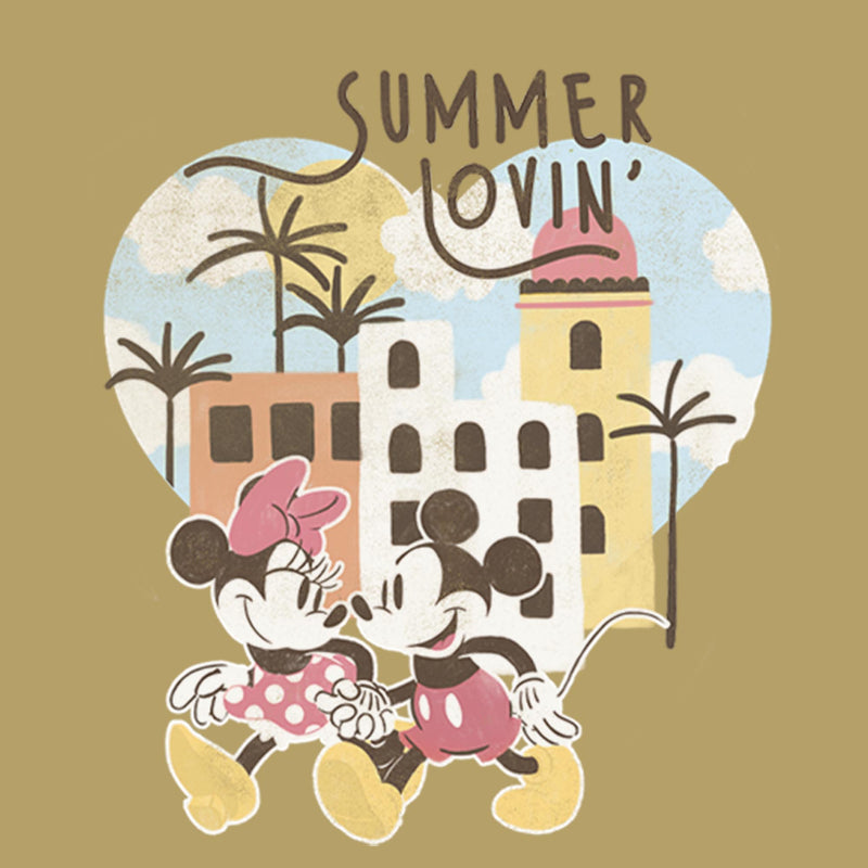 Junior's Mickey & Friends Mickey and Minnie Summer Lovin Festival Muscle Tee