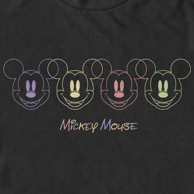 Men's Mickey & Friends Neon Outline T-Shirt