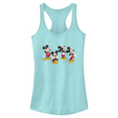 Junior's Mickey & Friends Lineup Racerback Tank Top