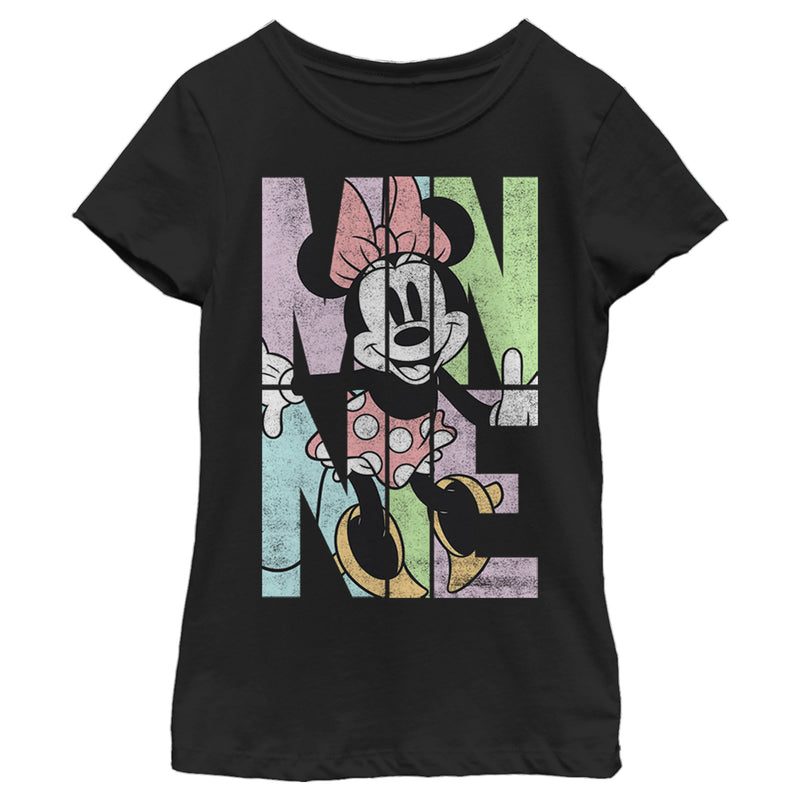 Girl's Mickey & Friends Minnie Panels T-Shirt