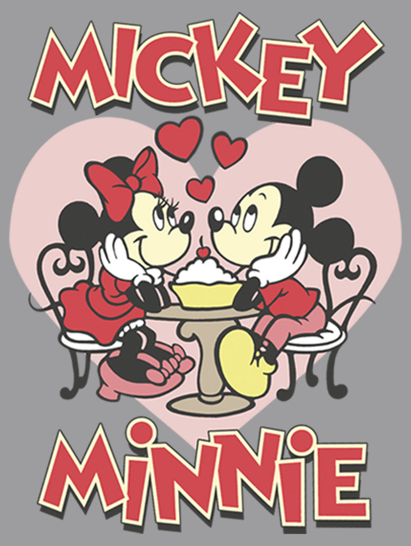 Boy's Mickey & Friends Mickey and Minnie Share a Sundae Pull Over Hoodie