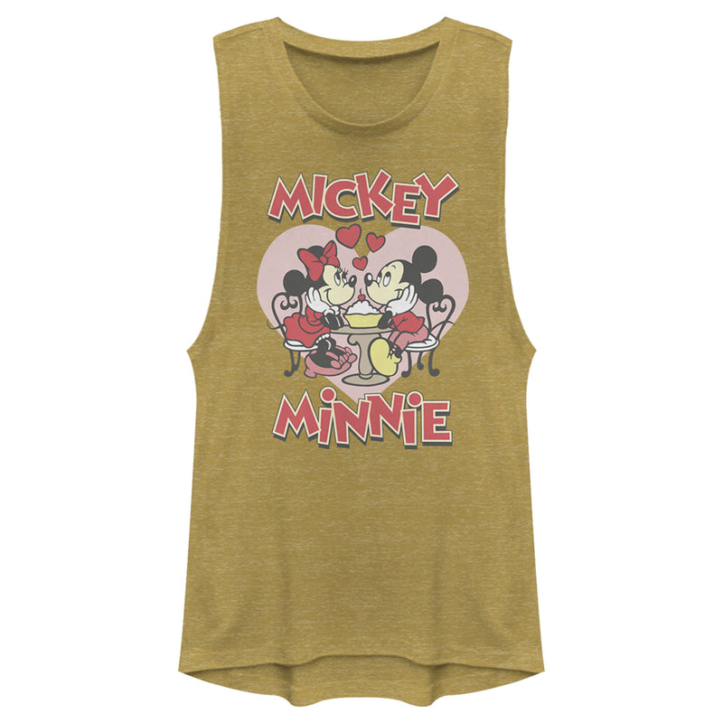 Junior's Mickey & Friends Distressed Sundae Date Festival Muscle Tee