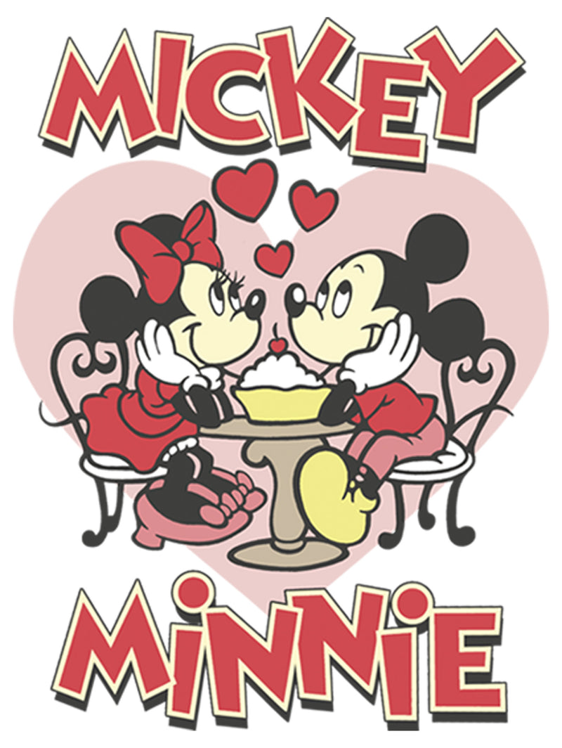 Girl's Mickey & Friends Mickey and Minnie Share a Sundae T-Shirt