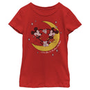 Girl's Mickey & Friends Mickey and Minnie I Love You to the Moon and Back T-Shirt