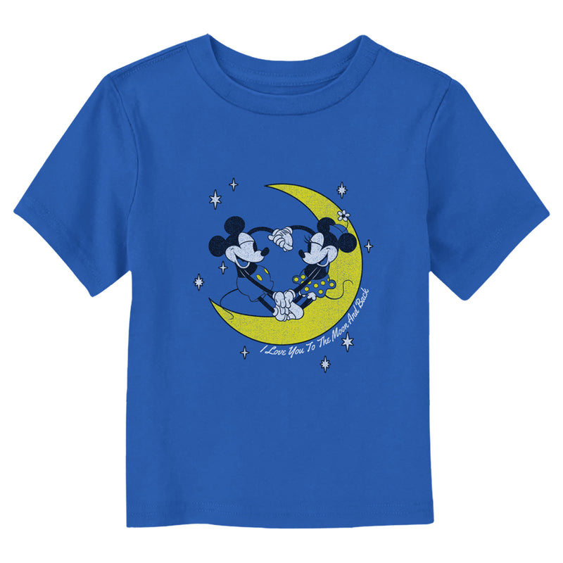 Toddler's Mickey & Friends Couple on the Moon T-Shirt