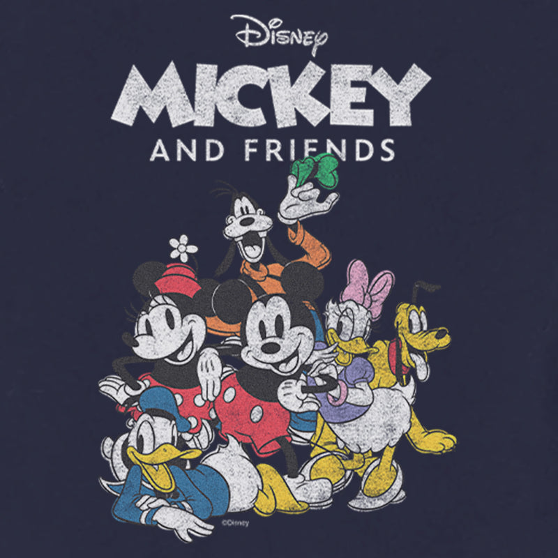 Toddler's Mickey & Friends Distressed Retro Group T-Shirt