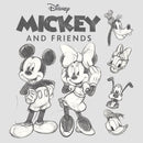 Women's Mickey & Friends Mickey and Friends Sketch Racerback Tank Top