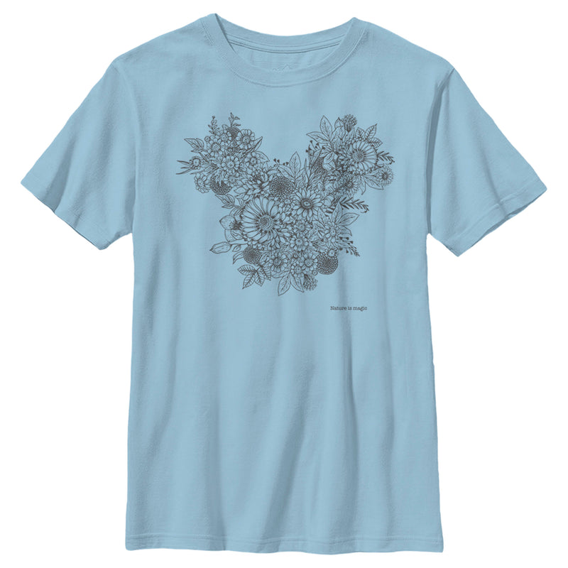 Boy's Mickey & Friends Mickey Mouse Foliage Silhouette T-Shirt