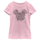 Girl's Mickey & Friends Mickey Mouse Foliage Silhouette T-Shirt