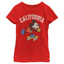 Girl's Mickey & Friends Mickey Mouse California Skateboard T-Shirt