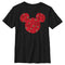 Boy's Mickey & Friends Mickey Mouse Rose Silhouette T-Shirt