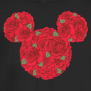 Junior's Mickey & Friends Rose Silhouette T-Shirt