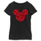 Girl's Mickey & Friends Mickey Mouse Rose Silhouette T-Shirt