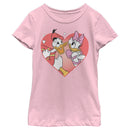 Girl's Mickey & Friends Donald and Daisy In Love T-Shirt