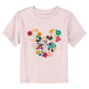 Toddler's Mickey & Friends Couple Flower Logo T-Shirt