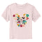 Toddler's Mickey & Friends Couple Flower Logo T-Shirt