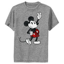 Boy's Mickey & Friends Mickey Mouse Retro Peace Sign Performance Tee