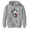 Boy's Mickey & Friends Mickey Mouse Retro Peace Sign Pull Over Hoodie