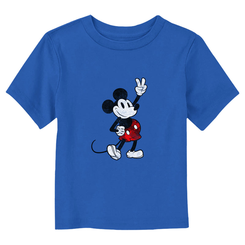 Toddler's Mickey & Friends Retro Mickey Peace Sign T-Shirt