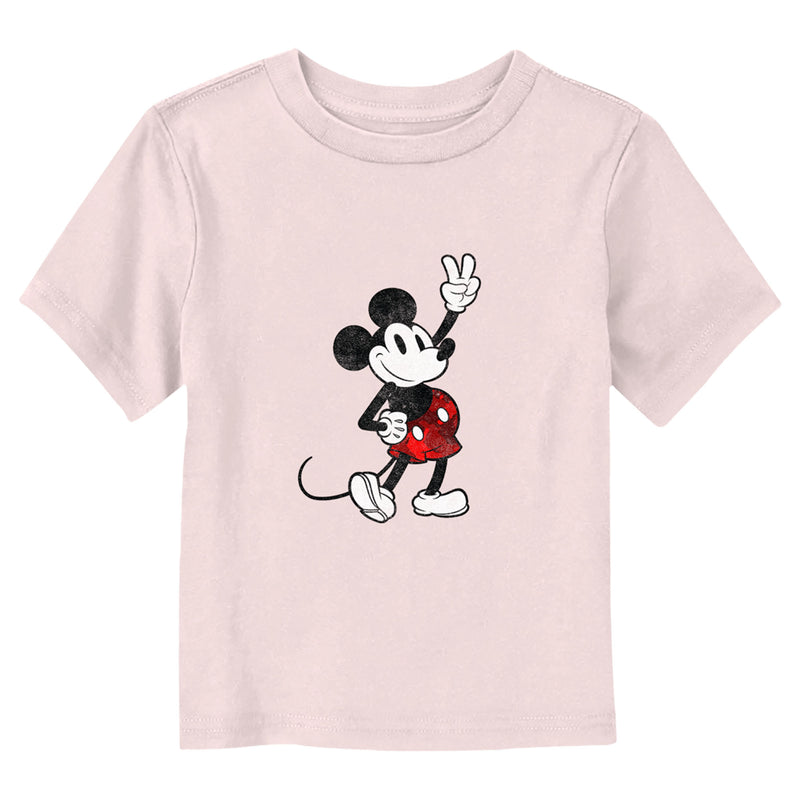 Toddler's Mickey & Friends Retro Mickey Peace Sign T-Shirt