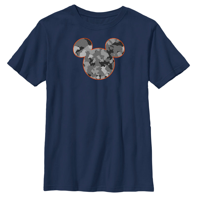 Boy's Mickey & Friends Mickey Mouse Camo Silhouette T-Shirt