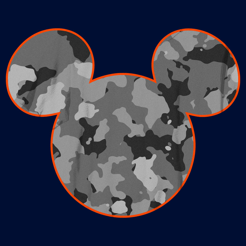 Boy's Mickey & Friends Camo Mickey Logo T-Shirt