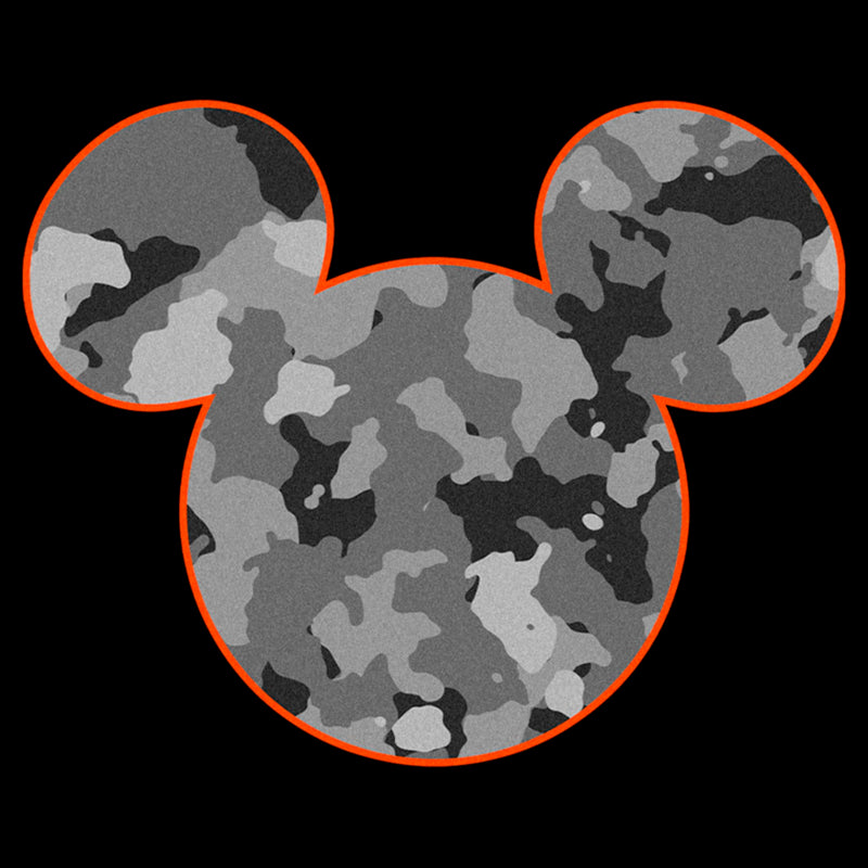 Men's Mickey & Friends Gray Camo Mickey Mouse Logo Sweatshirt