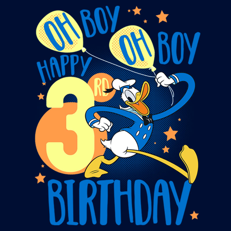 Boy's Mickey & Friends Donald Happy 3rd Birthday T-Shirt