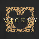 Junior's Mickey & Friends Leopard Square T-Shirt