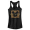 Junior's Mickey & Friends Leopard Square Racerback Tank Top