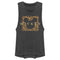 Junior's Mickey & Friends Leopard Square Festival Muscle Tee