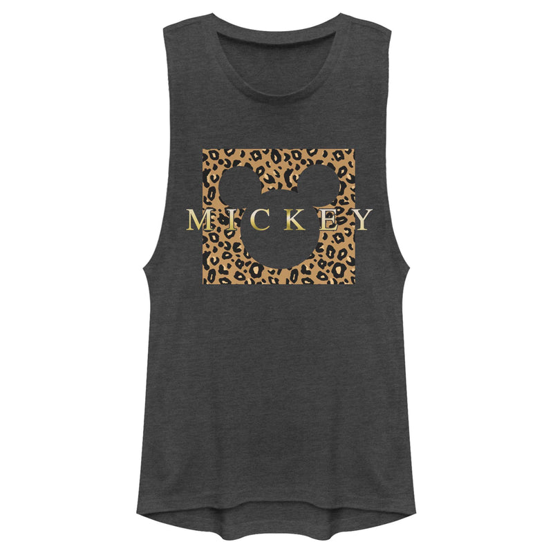 Junior's Mickey & Friends Leopard Square Festival Muscle Tee