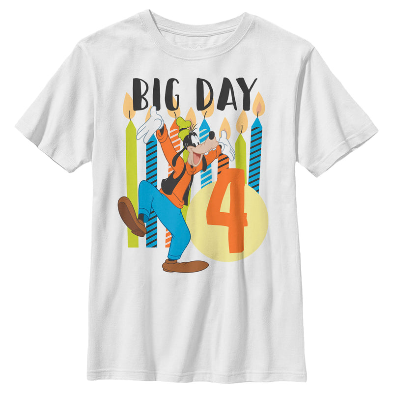 Boy's Mickey & Friends Goofy 4th Big Day T-Shirt