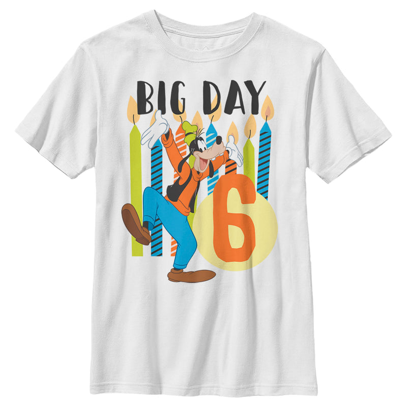 Boy's Mickey & Friends Goofy 6th Birthday T-Shirt