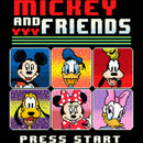 Toddler's Mickey & Friends Retro 8-Bit Portraits T-Shirt