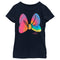 Girl's Minnie Mouse Tie-Dye Rainbow Pattern Bow T-Shirt