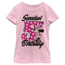 Girl's Mickey & Friends Sweetest 6th Birthday Dots T-Shirt