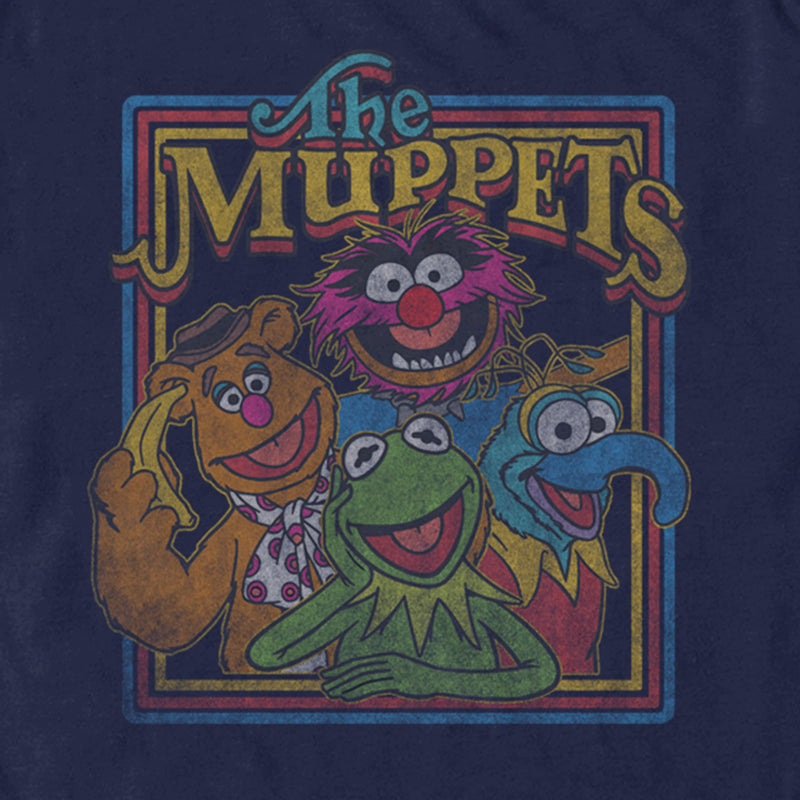 Men's The Muppets Distressed Retro Character Frame T-Shirt