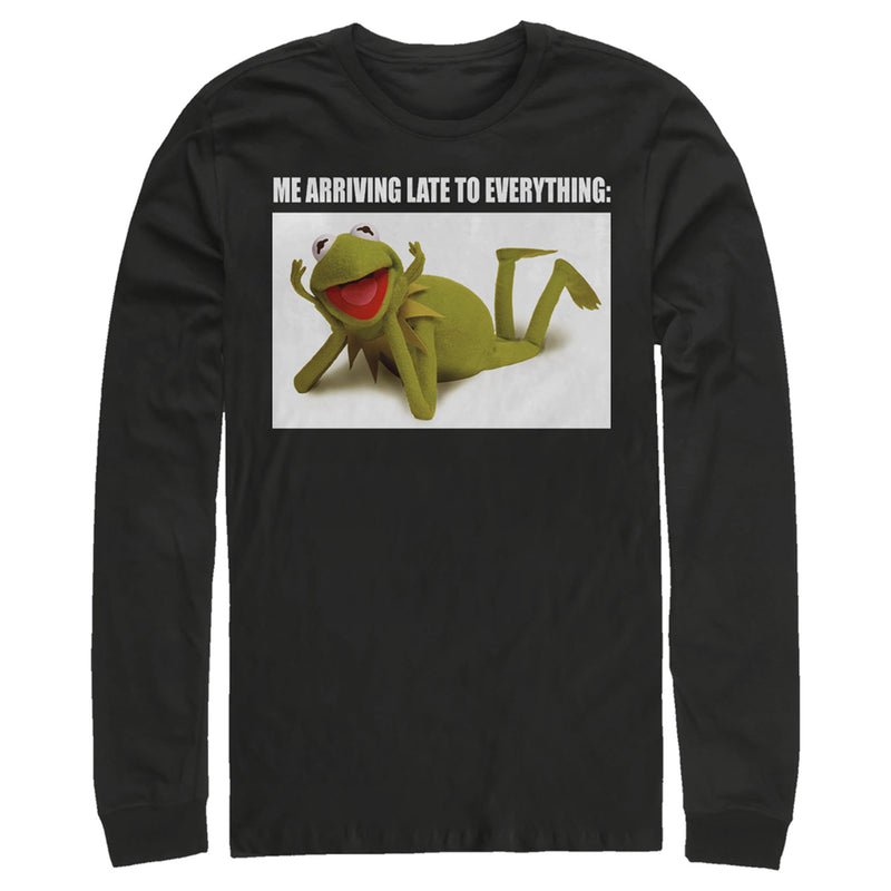 Men's The Muppets Kermit Meme Long Sleeve Shirt