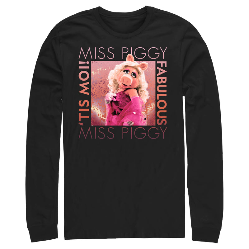 Men's The Muppets Miss Piggy Fabulous Long Sleeve Shirt