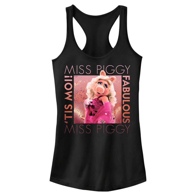 Junior's The Muppets Miss Piggy Fabulous Racerback Tank Top