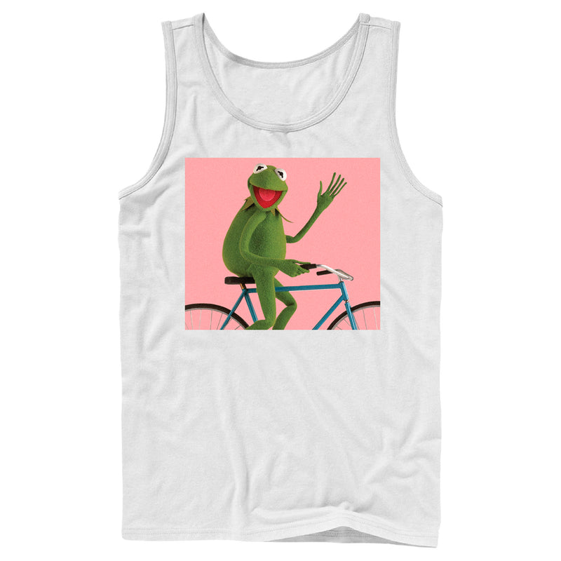 Men's The Muppets Kermit Bike Wave Tank Top