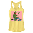 Junior's The Muppets Kermit Bike Wave Racerback Tank Top