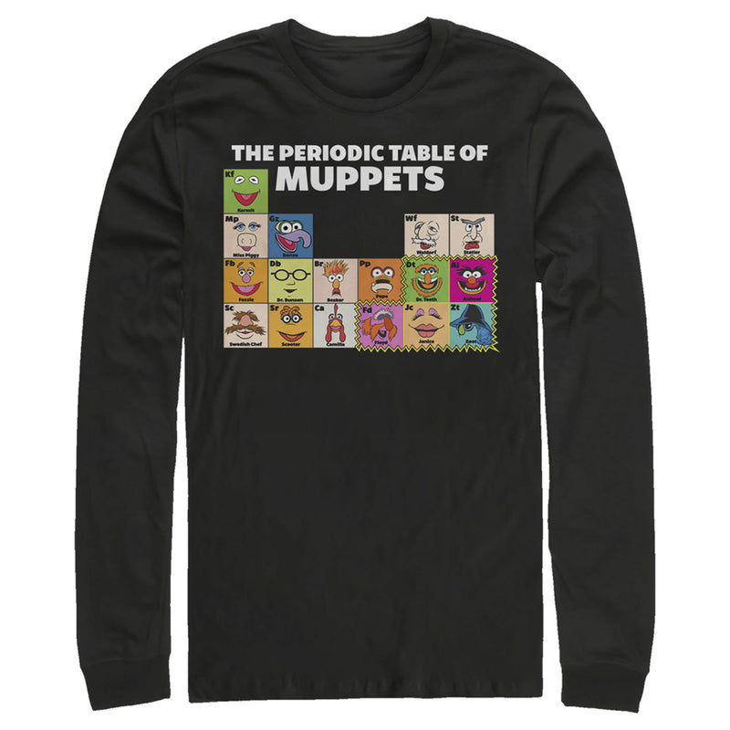 Men's The Muppets Periodic Table Long Sleeve Shirt