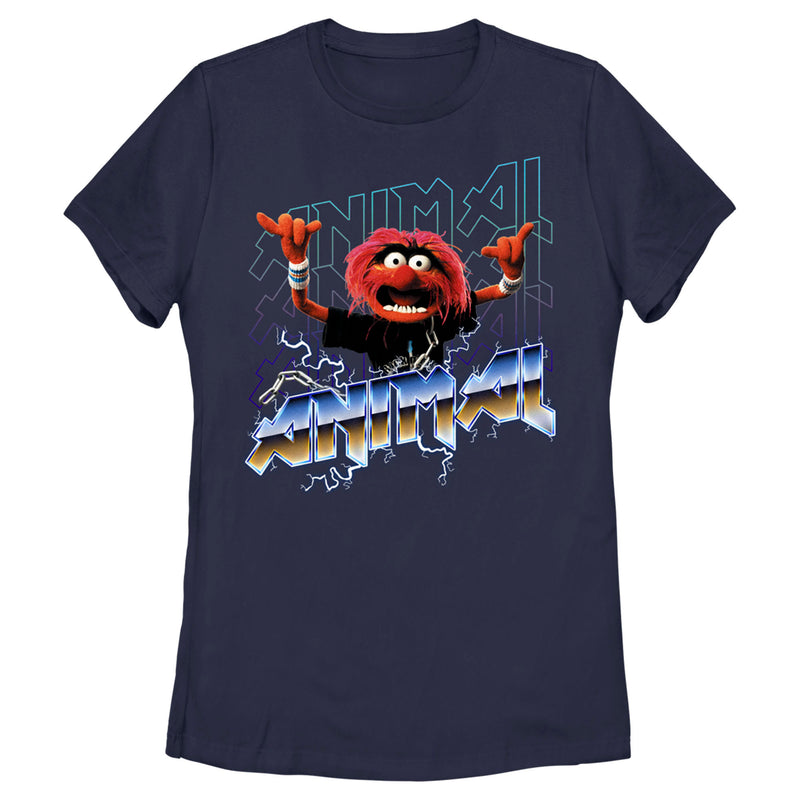 Women's The Muppets Animal Metal T-Shirt