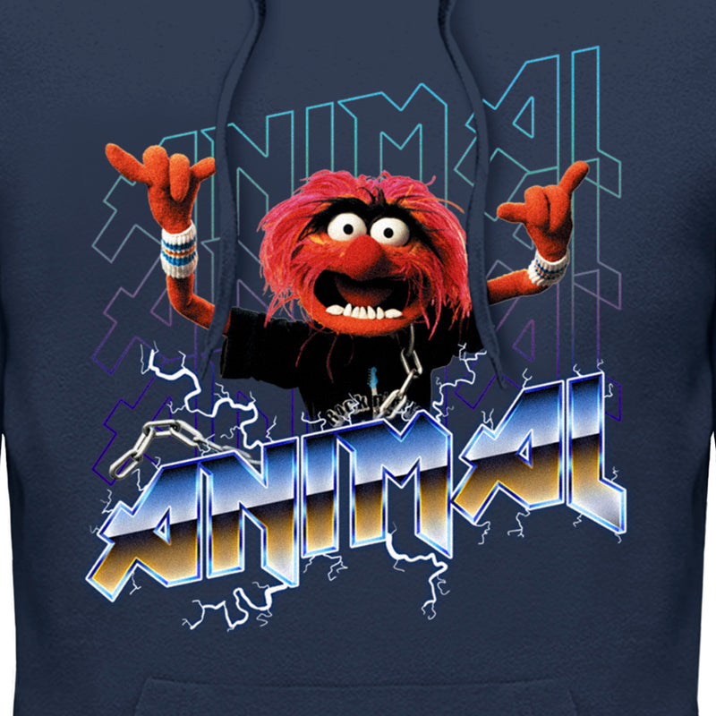 Men's The Muppets Animal Metal Pull Over Hoodie